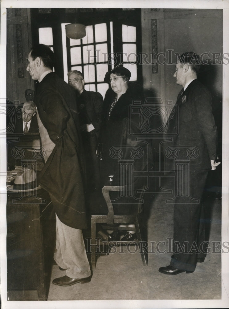 1937 Press Photo Bennett Saloman consul for Mrs Patricia Ryan who killed her