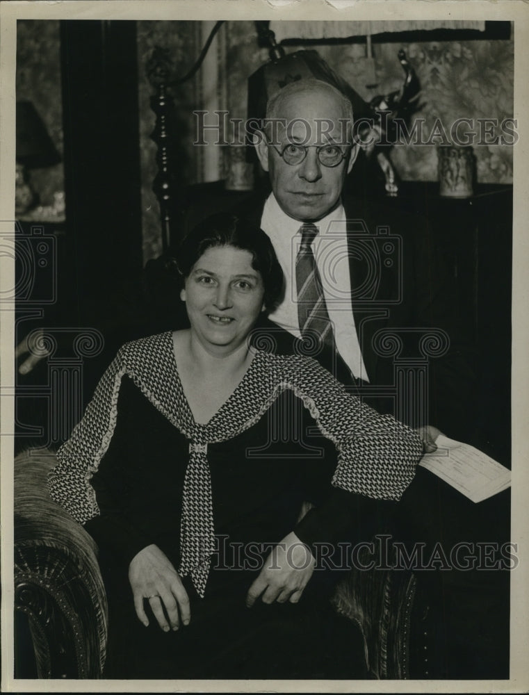 1933 Press Photo Adam Zingler Family Photograph