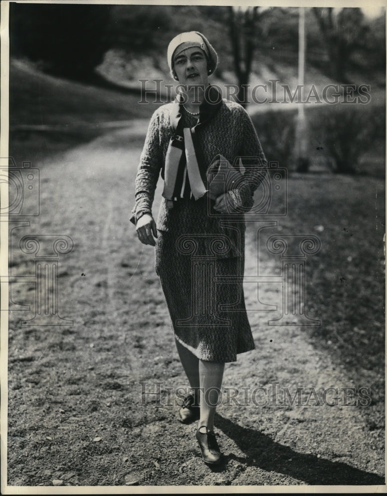 1930 Press Photo New York Hot Springs Virginia Stevenson Scott