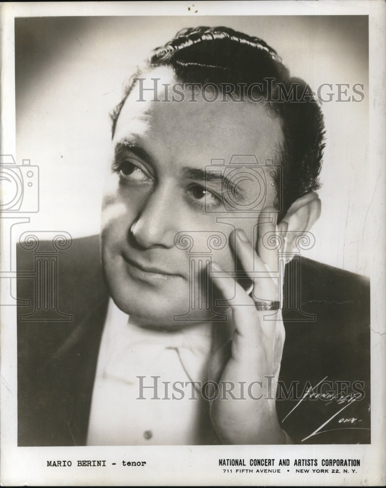 1948 Press Photo Mario Berini; Leading Tenor of the Metropolitan Opera Company