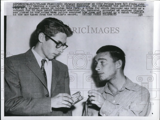 1957 Press Photo Melvin Bakkerud Confessed of His Crime