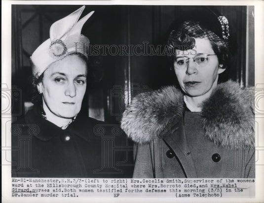 1950 Press Photo Manchester New Hampshire Cecelia Smith Hillsborough Hospital