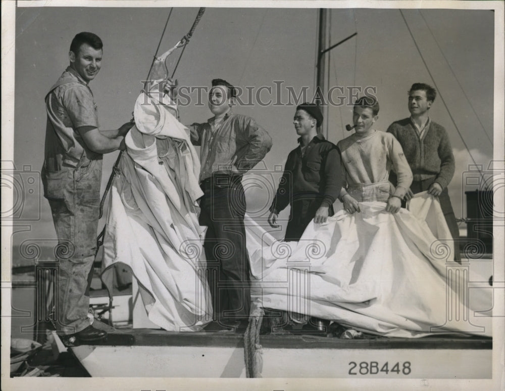 1938 Press Photo Five youth feared missing on Yatch in the Pacific