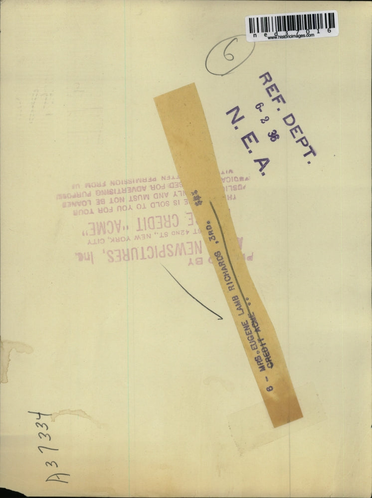 1936 Press Photo Mrs Eugene Lamb Richards, 3rd