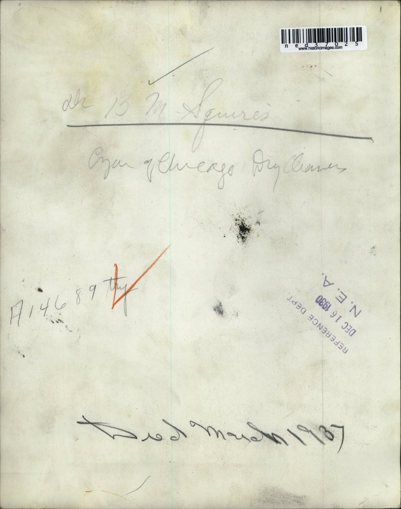 1930 Press Photo B.M Squires photographed in Chicago, IL 1930