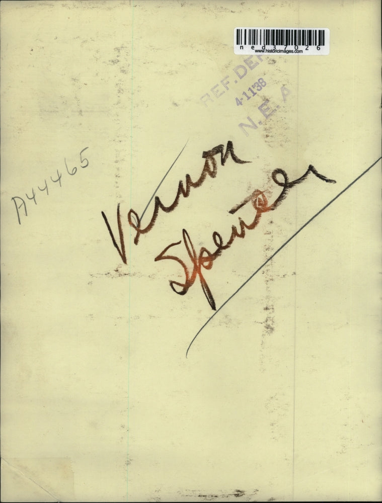 1938 Press Photo of unidentified male in business attire.