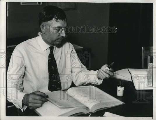 1932 Press Photo Dr. H.F. Germann SMA Corp. perfected method of concentrating