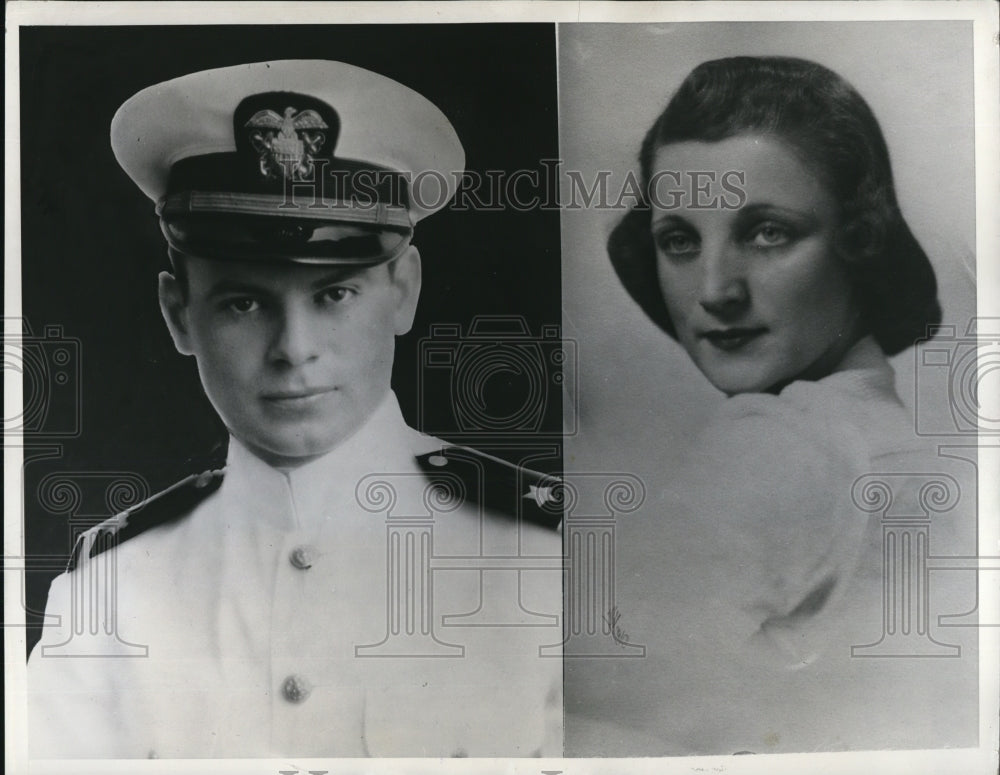1941 Press Photo Annapolis Md A bride of 2 months Mrs Katie Lindell Ghetsler
