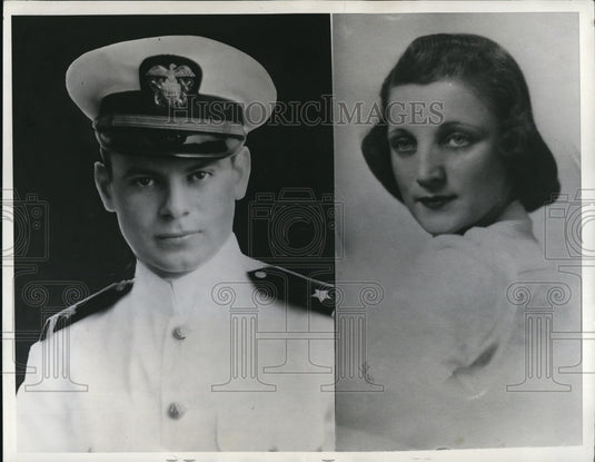 1941 Press Photo Annapolis Md A bride of 2 months Mrs Katie Lindell Ghetsler