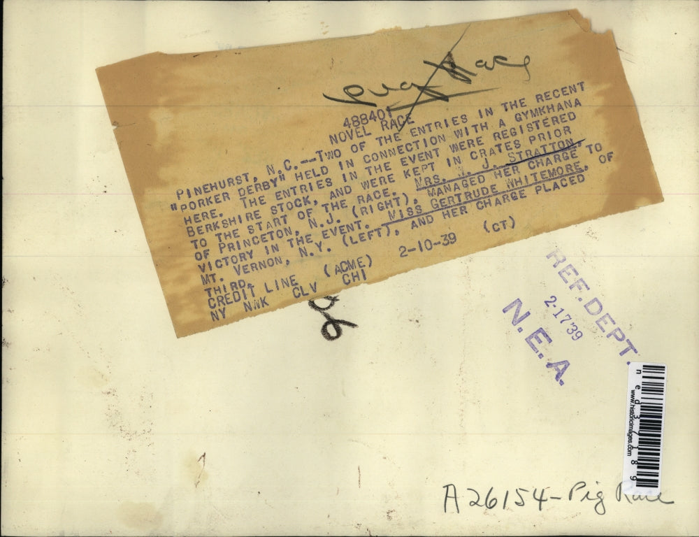 1939 Press Photo Mrs. W.J. Stratton and Miss Gertrude Whitemore