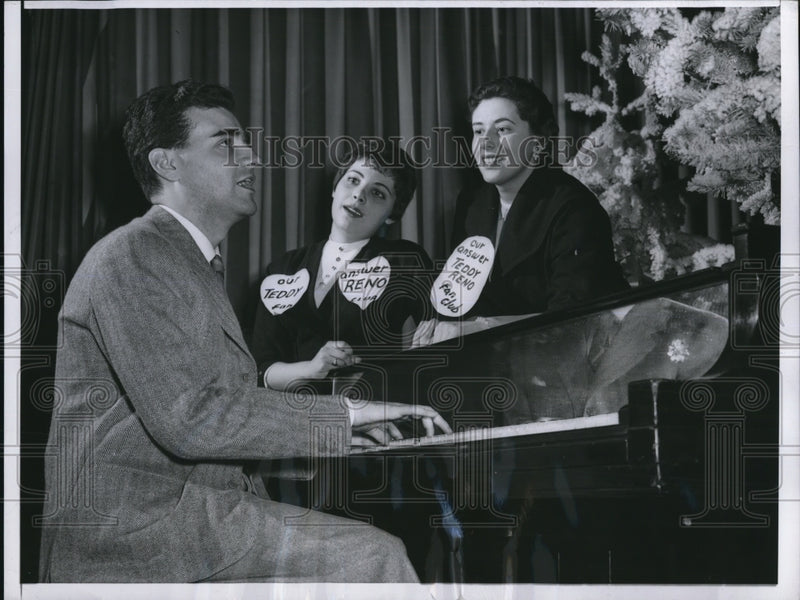 Load image into Gallery viewer, 1955 Press Photo Chicago Red Reno Italian Donna Zimbler Sardee Levitt Palmer
