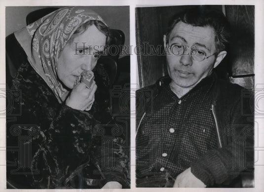 1945 Press Photo Child Slayer and Wife