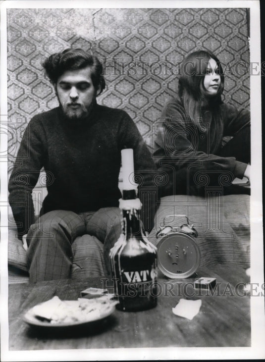 1968 Press Photo David Michael Haire, defector from US Marines, in Sweden