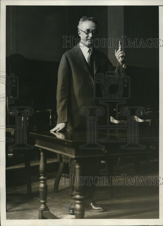 1930 Press Photo Trial Martin J Healy Tammany Leader Bribe Judicial New York