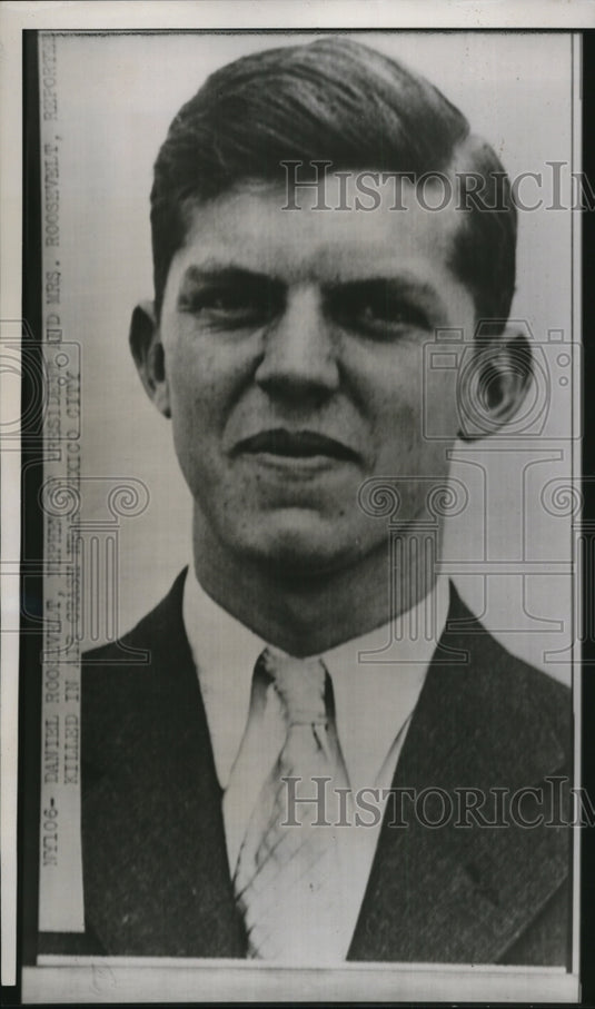 1939 Press Photo Daniel Roosevelt President's Nephew Killed In Airplane Crash