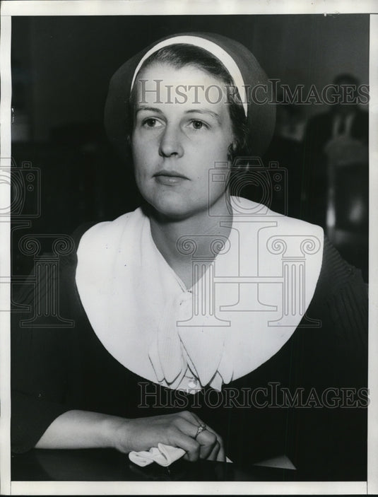 1934 Press Photo Jane Lawsen Reynolds Divorces Paul S. Reynolds in Hollywood- Historic Images