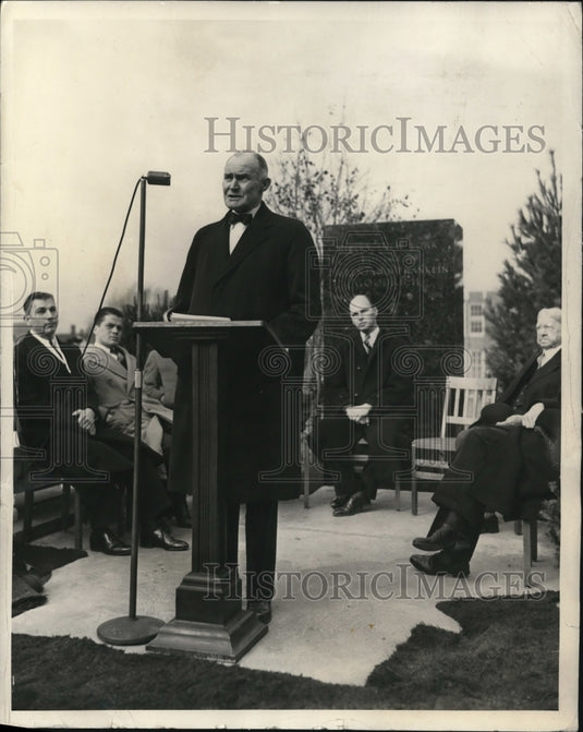 1941 Press Photo Col. D. M. Goodrich Commemorating the 100th Birth of His Father