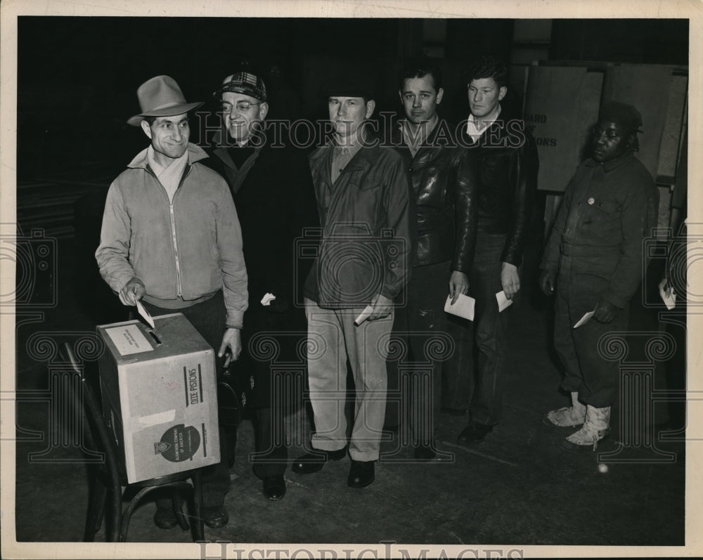 1949 Press Photo Nick Falasca, Fud Henning, Stanley Cielec, Lonnee Mitchell,