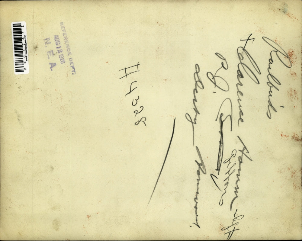 1926 Press Photo Clarence