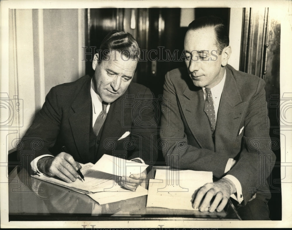 1933 Press Photo Independent brewers in code hearings