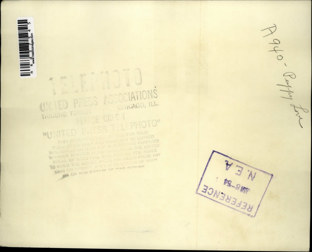 1954 Press Photo Fred Lily Jr. (Left) and Brown,18 with Diane davis,16 (Right)