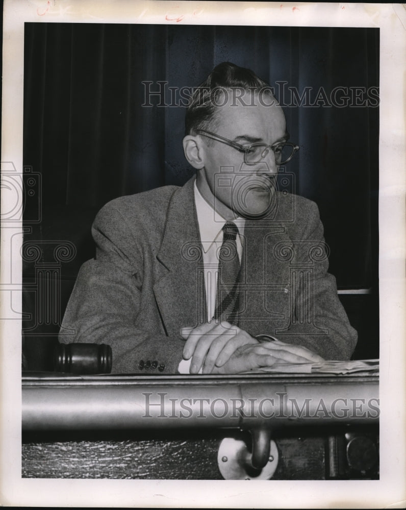 1953 Press Photo Judge Evan Crossley,in charge of Juvenile Court in Hagerstown