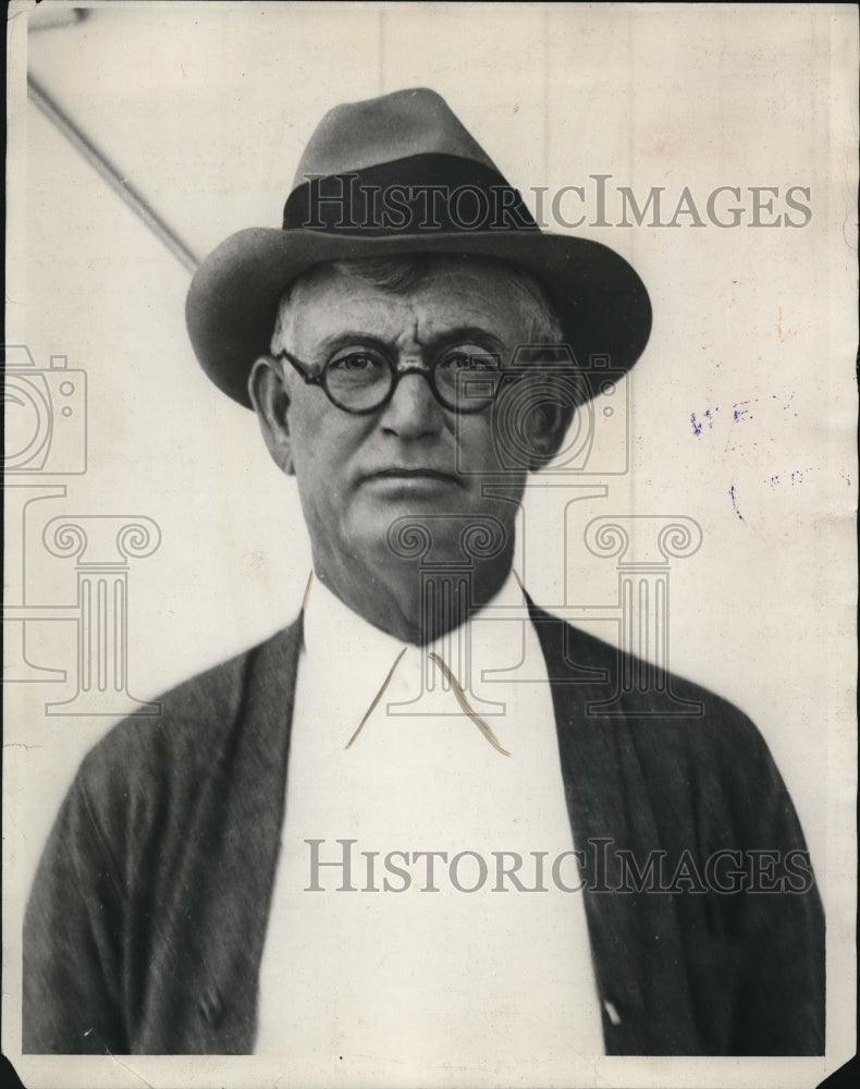 1931 Press Photo Portrait of E.M. Faver