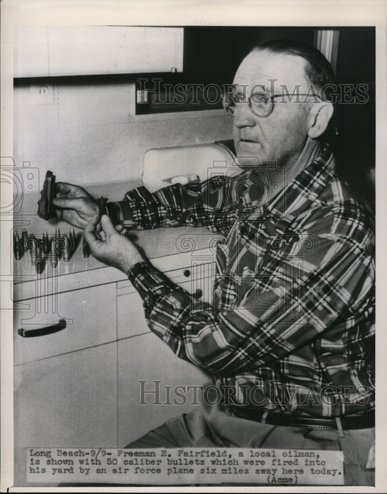 Load image into Gallery viewer, 1951 Press Photo Freeman E. Fairfield a local oilman
