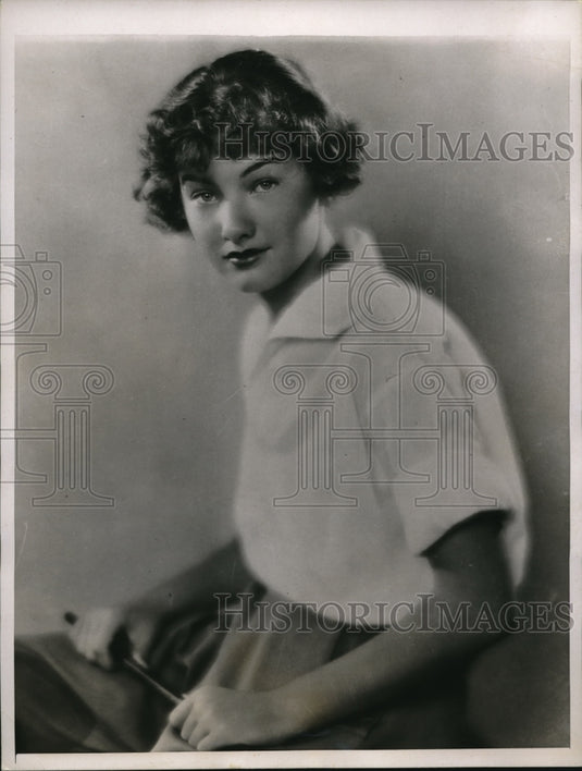 1937 Press Photo Carol Lathrop who complained to the American Ambassador at