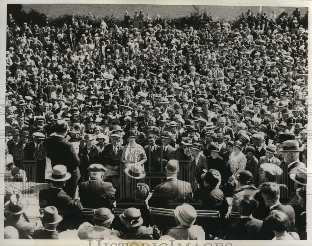 1934 Press Photo Six Cottages Erected By The General Council Of The Trade Union