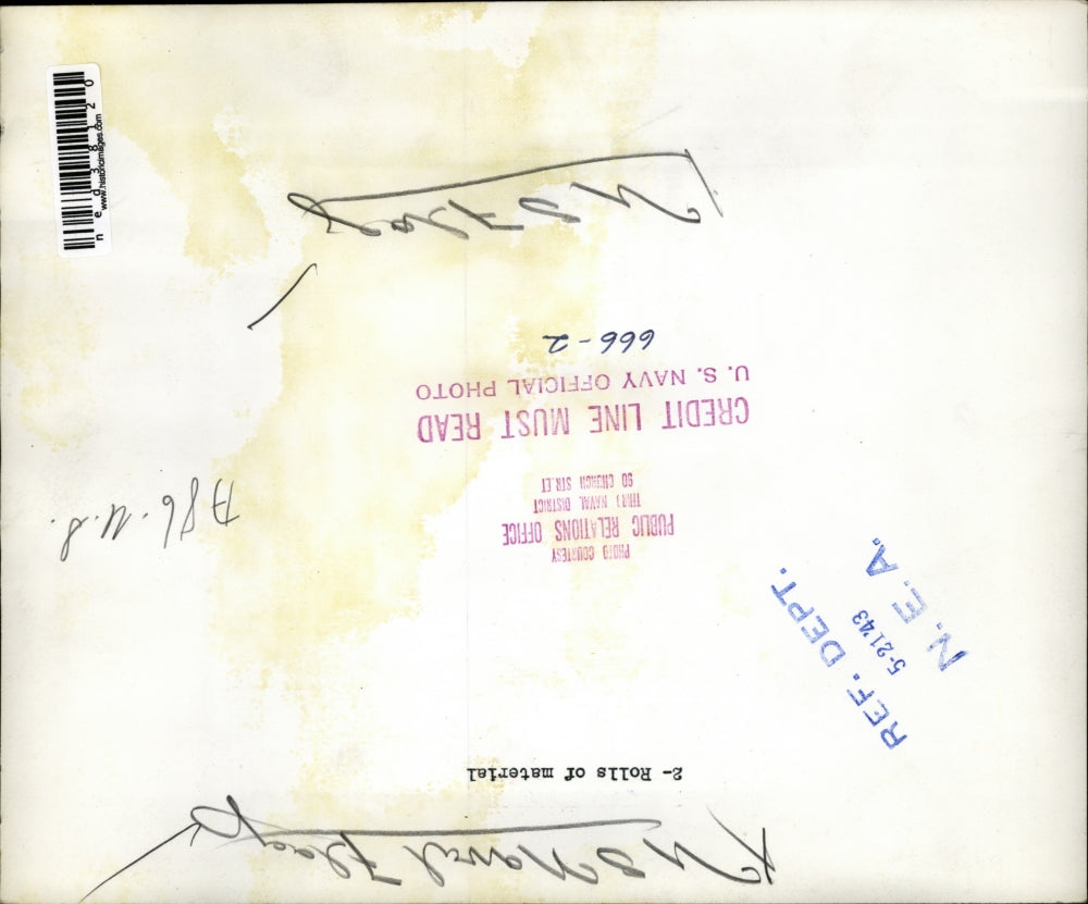 1943 Press Photo 2 Rolls Of Material