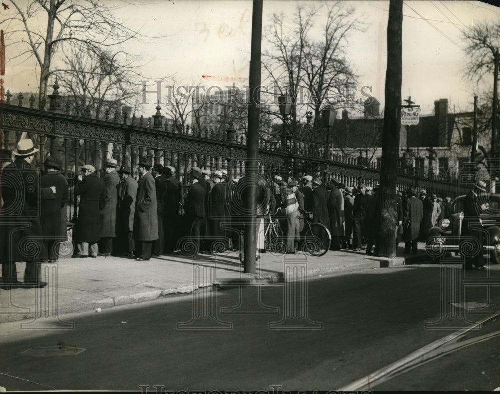 1936 Press Photo C.V. Millar's Baby Derby Hearing