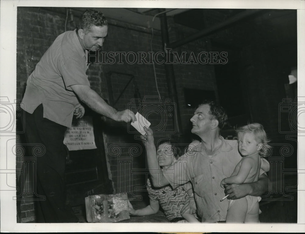 1943 Press Photo Doctor's Prescription Gets Ice
