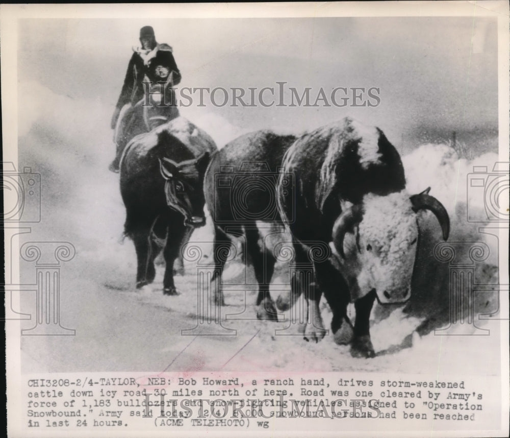 1949 Press Photo Bob Howard Ranch hand