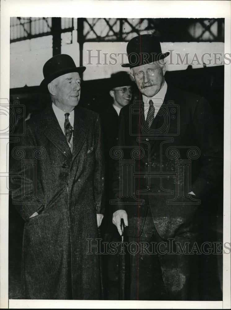 1935 Press Photo American Thomas W. Lamont -Banker in England