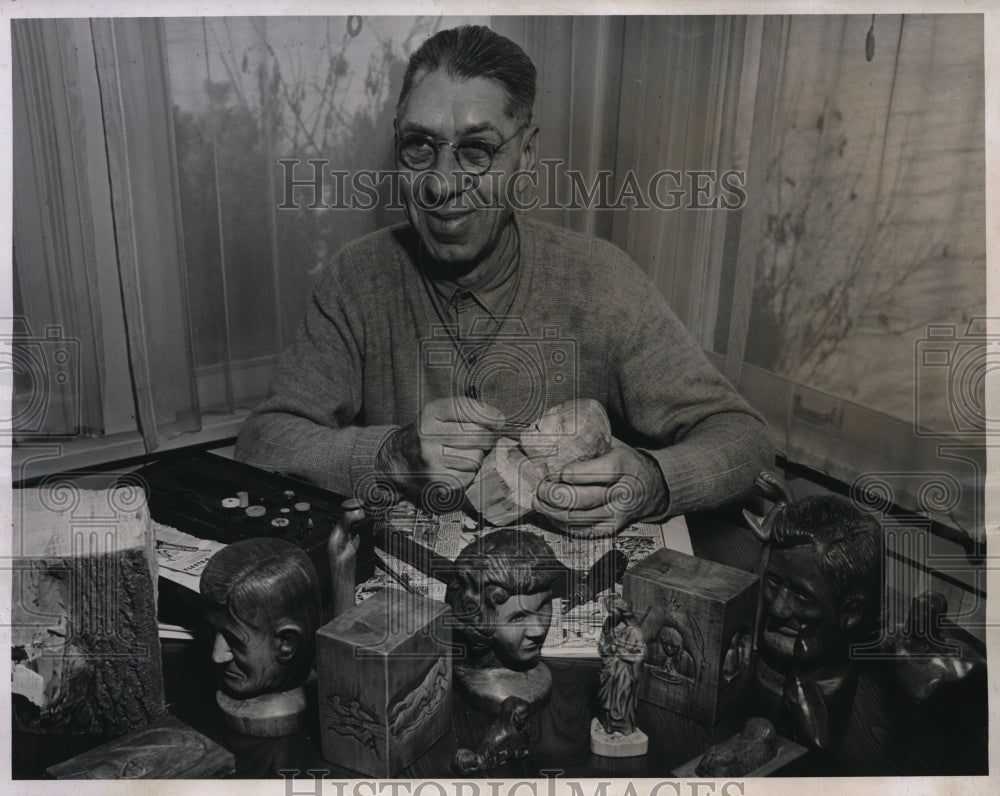 1946 Press Photo Paul Beauchene, veteran of World War I,