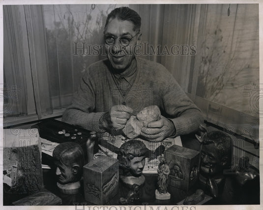 1946 Press Photo Paul Beauchene, veteran of World War I,