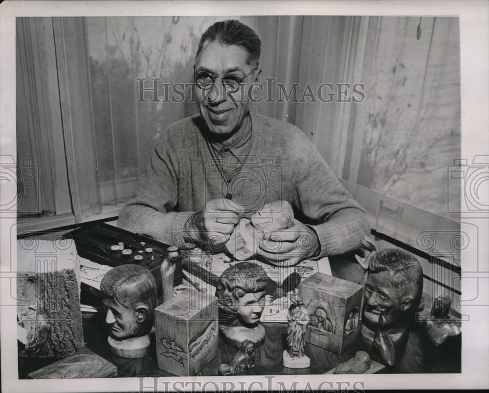 1946 Press Photo Paul Beauchene, World War I, veteran