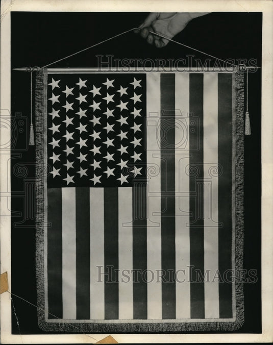 1959 Press Photo 49 Stars of US Flag