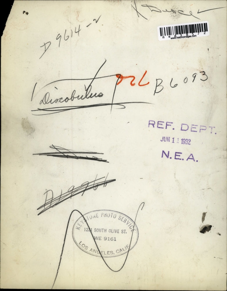 1932 Press Photo Discobulus