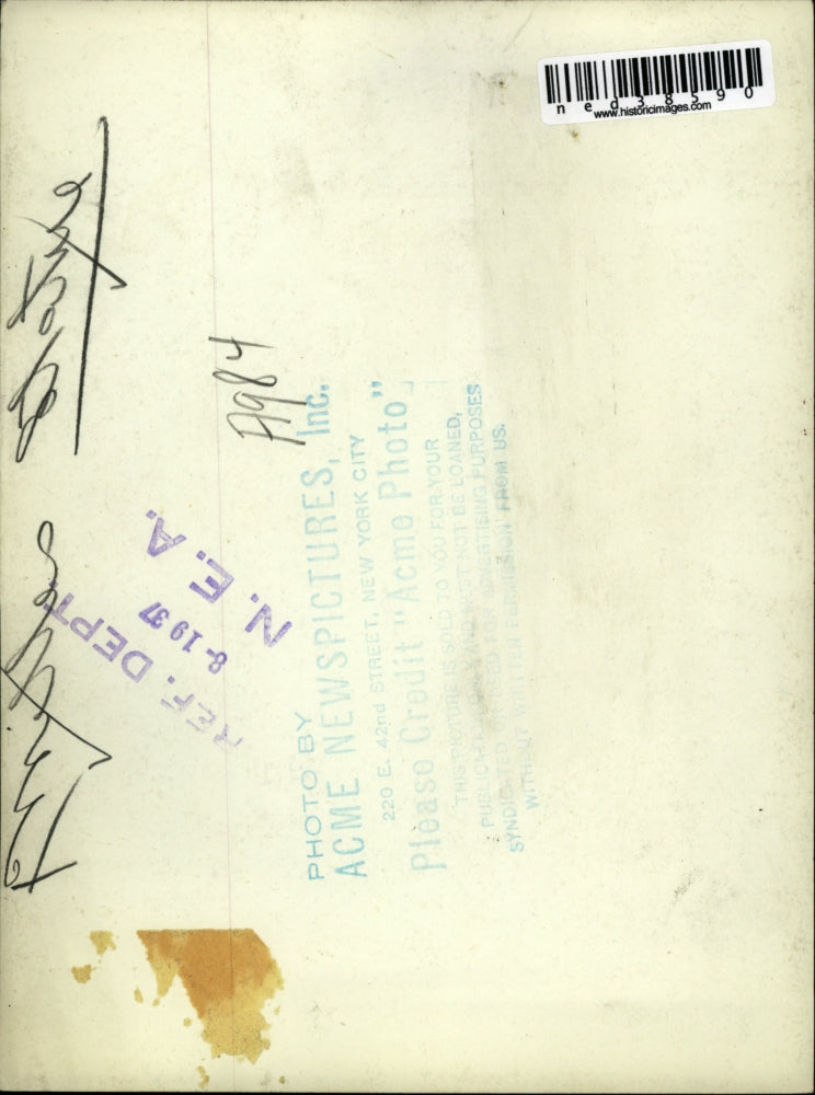 1937 Press Photo Carl Milles Statue - ned38590