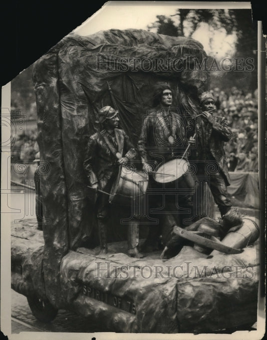 1925 Press Photo A float in a Philadelphia entitled 