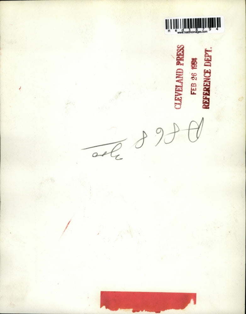 1954 Press Photo Arthur Love stuck between the bars at the Turnstile Gate.