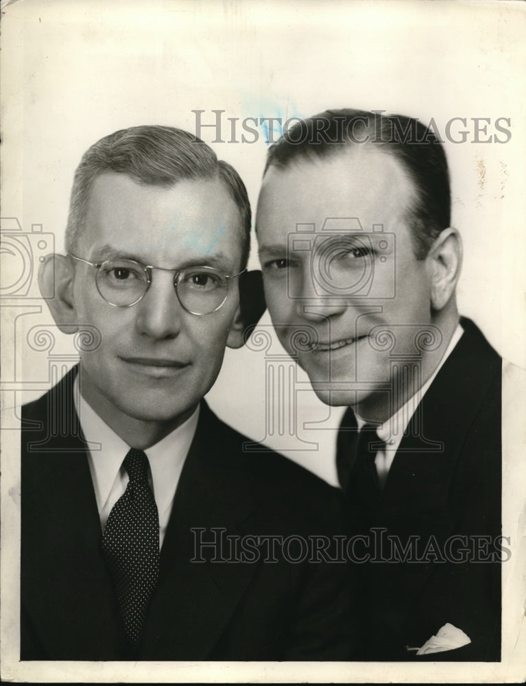 1936 Press Photo Parks Johnson (left) and Jerry Belchen (R)