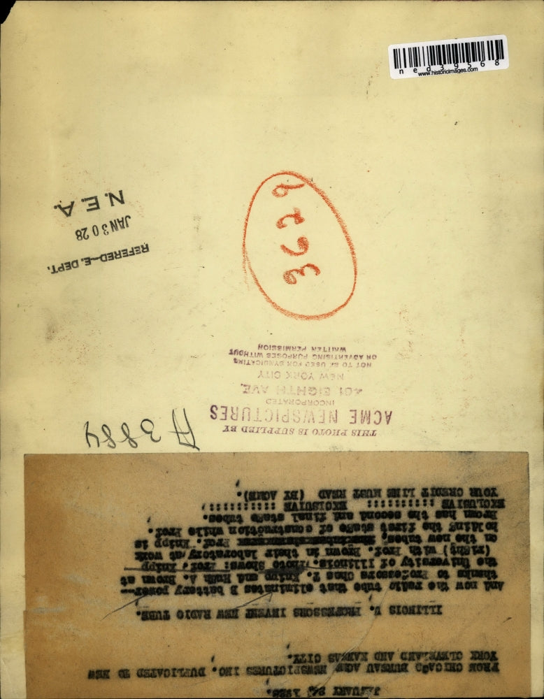 1928 Press Photo Professors Chas T. Knipp And A. Brown Eliminate Battery Power