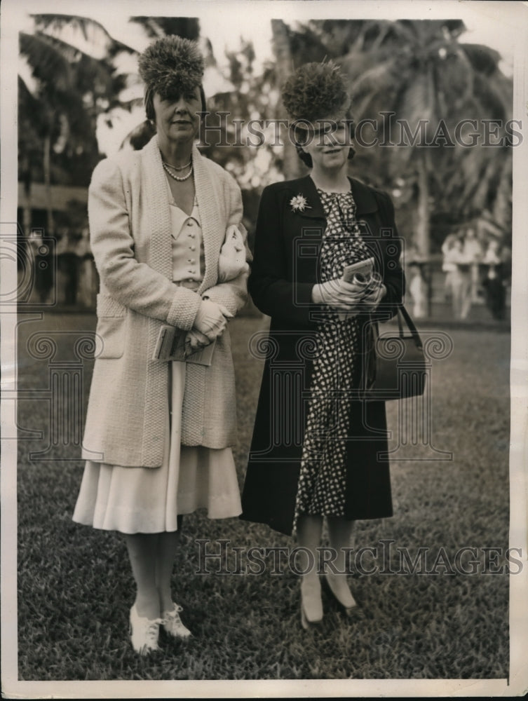 1940 Press Photo Mrs. Warren Wright and Mrs E. Graham Lewis