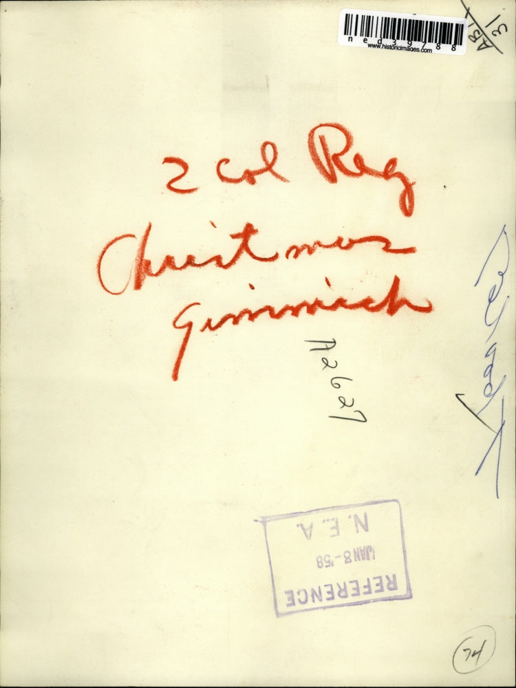 1958 Press Photo RN Giving Blood Transfusion To Patient