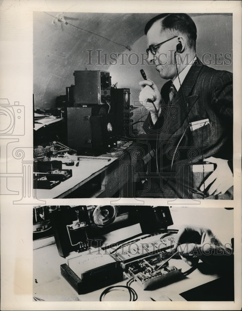 1947 Press Photo Michael Kasia, Inventor of Tele-radio