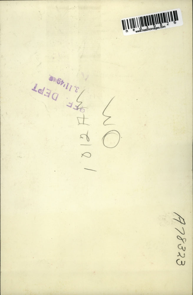 1949 Press Photo Kerlein, employee of an employment agency whose