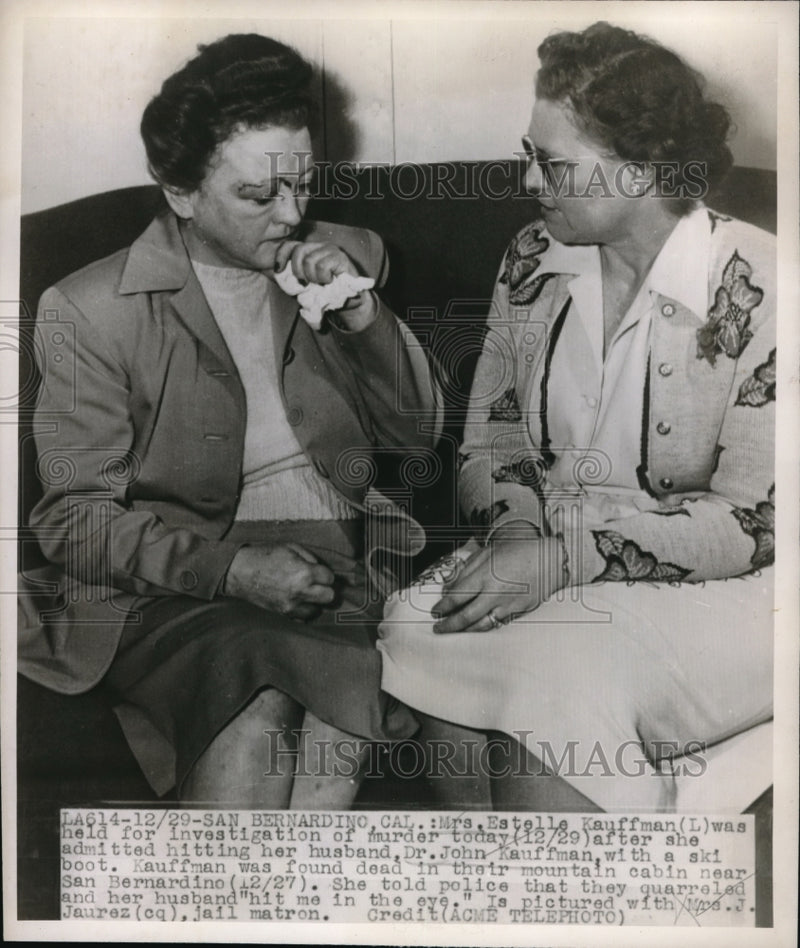 Load image into Gallery viewer, 1948 Press Photo Mrs Estella Kauffman, was held for investigation - ned39828
